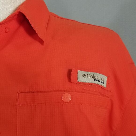 Columbia PFG Florida Gators Omni shade shirt men's medium orange Outdoor fishing - Picture 5 of 13